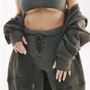 Joah Brown Lace Up Jogger